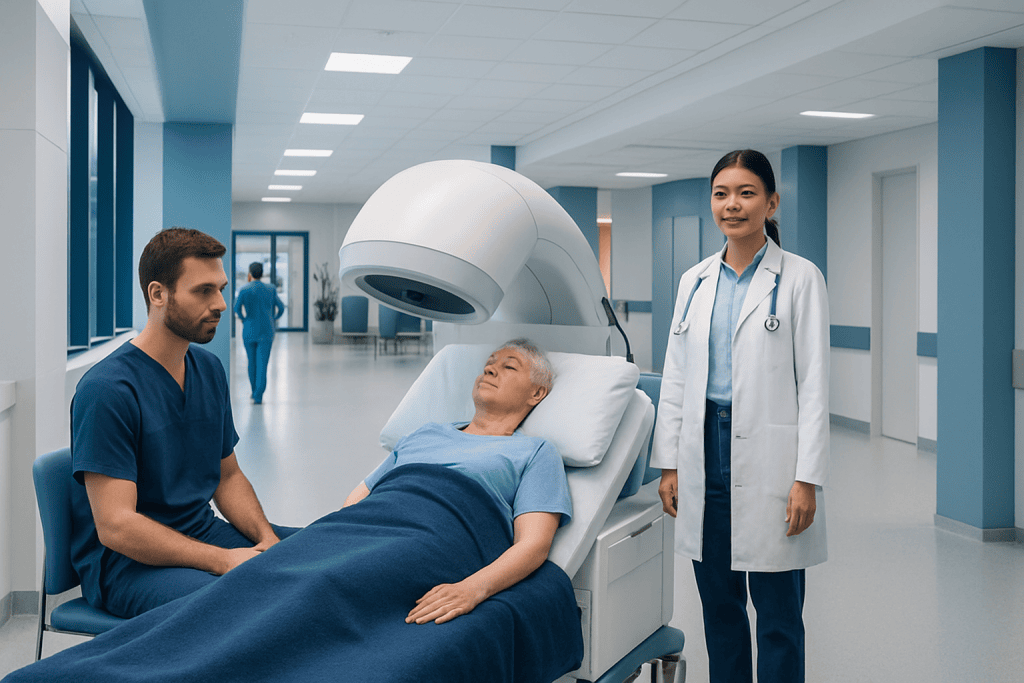 Cancer Hyperthermia Treatment: How It Works, Results and What to Expect 1 Patient undergoing hyperthermia treatment in a modern hospital setting.