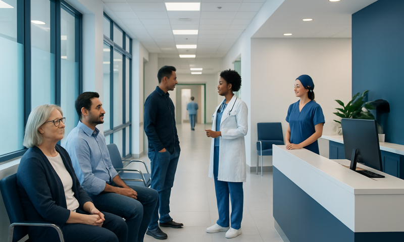 Increased Hemoglobin Treatment: How It Works, Results and What to Expect 17 Patients waiting in a hospital corridor with medical staff nearby.