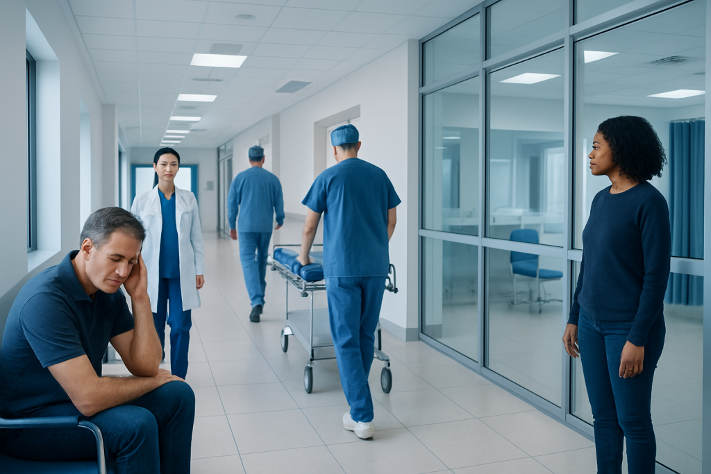 What Not to Do after Stem Cell Treatment: How It Works, Results and What to Expect 1 Patient waiting in hospital corridor with medical staff and wheelchair.