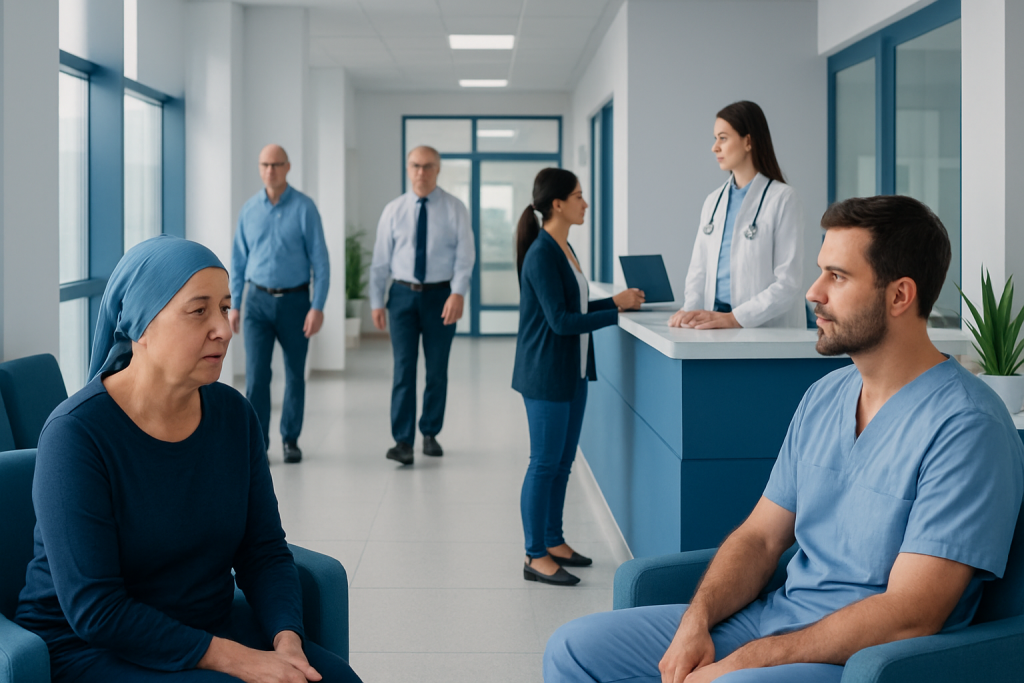 Stem Cell Transplant Side Effects: What to Expect and How to Manage 1 Medical consultation in hospital with patients and healthcare professionals.