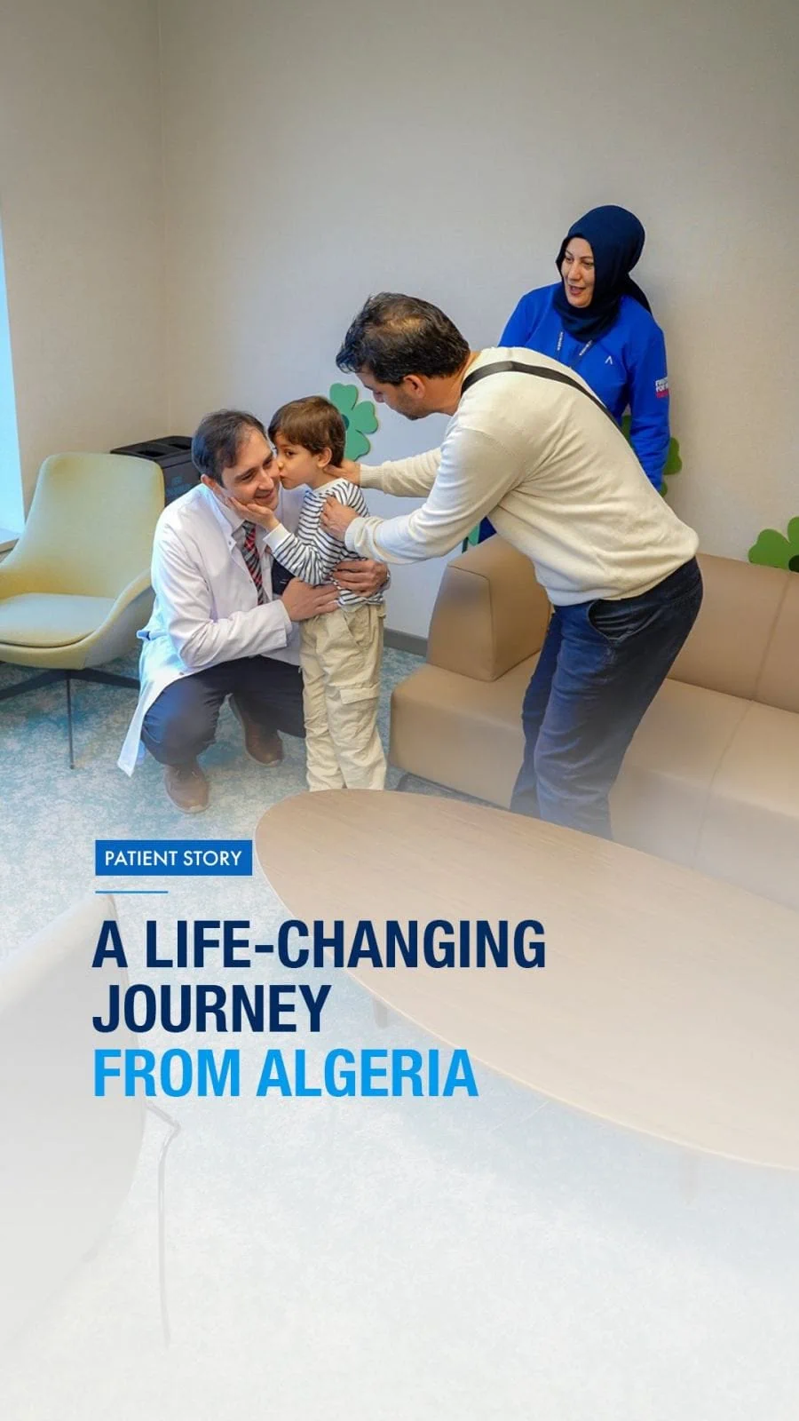Six-year-old patient from Algeria walking again after pediatric orthopedic treatment at Acibadem