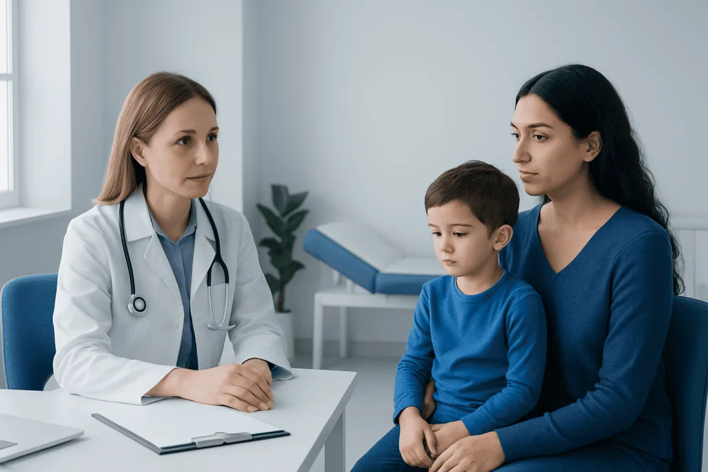 Possible causes in children and adults — projectile throw up