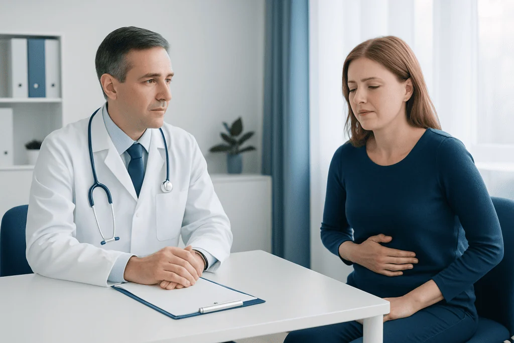 Possible symptoms and what they can indicate — contracted gallbladder