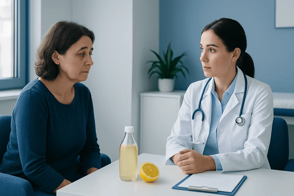 Potential risks and side effects — apple cider vinegar and lemon juice
