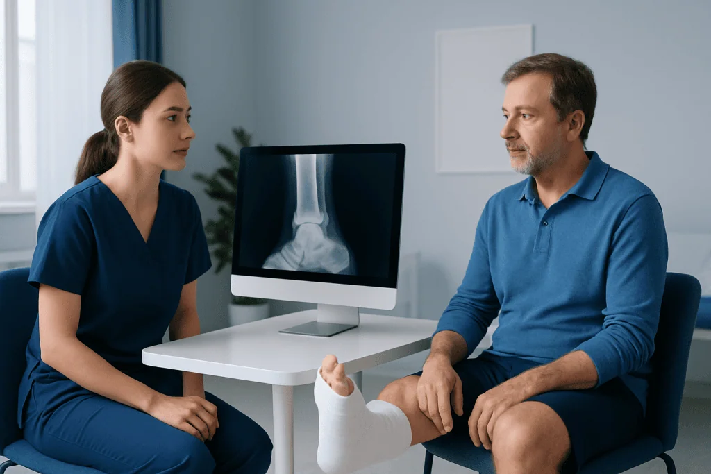 Preparation and how the ankle X-ray works — xray fractured ankle