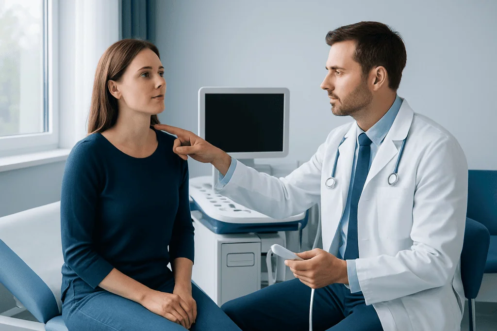 Preparation and step-by-step procedure — ultrasound thyroglossal duct cyst