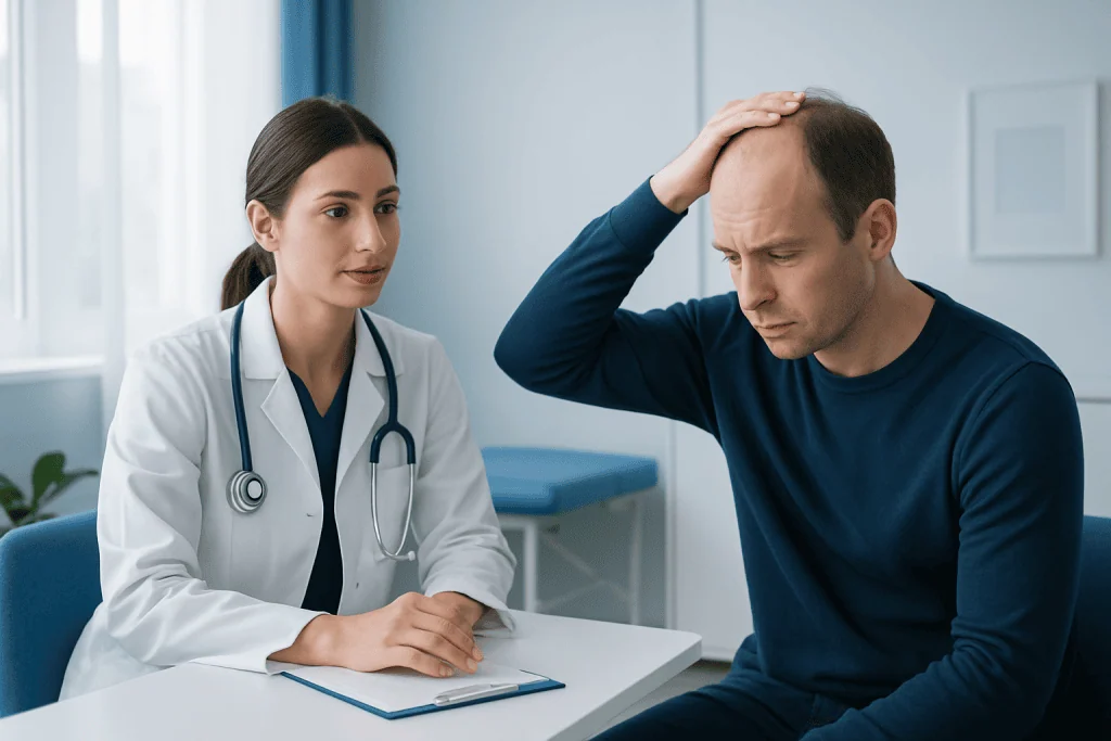 Signs and patterns patients may notice — hair miniaturization
