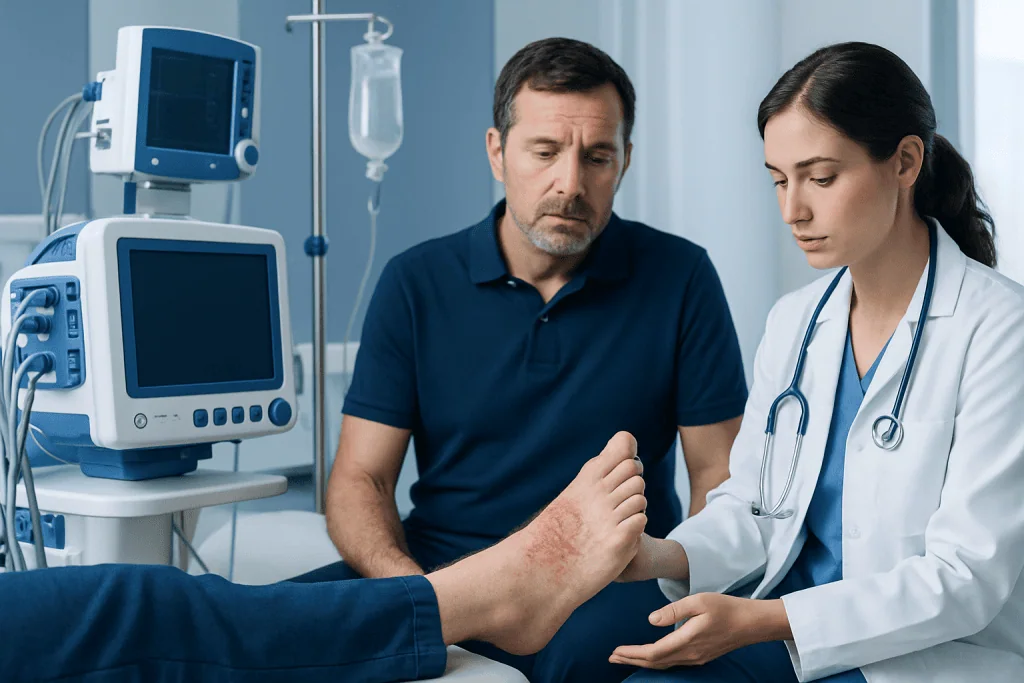 Signs and Symptoms to Watch For — foot rash