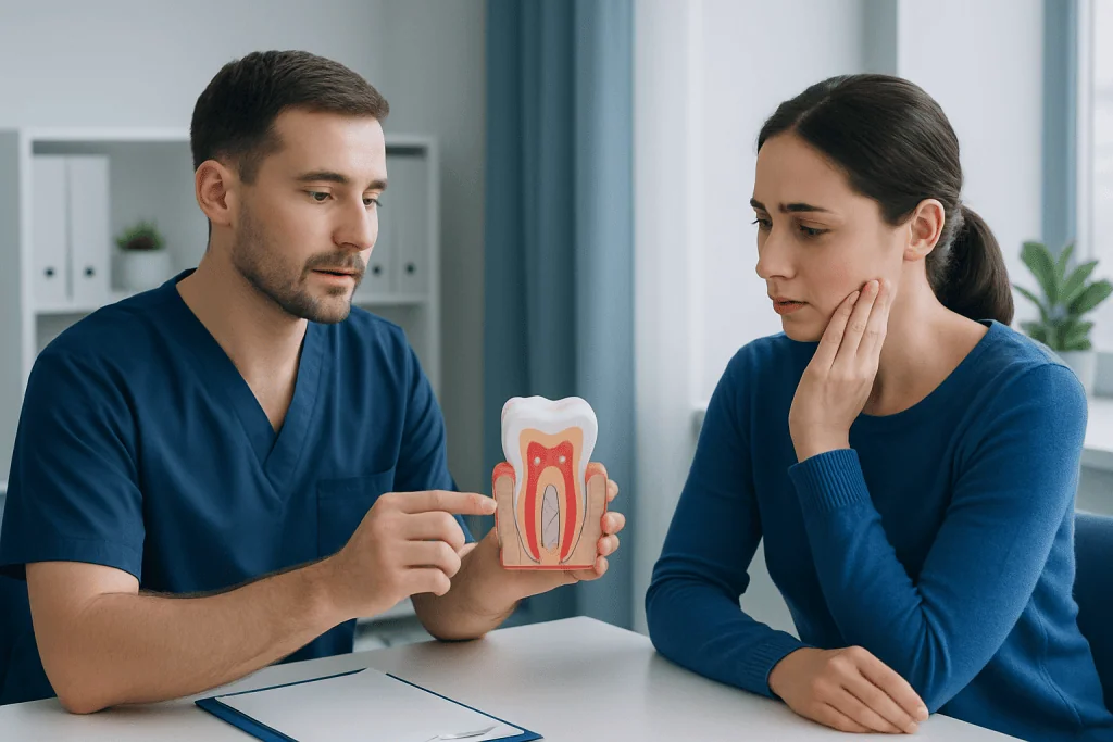Step by step: drainage, root canal treatment, or extraction — treatment of dentoalveolar abscess