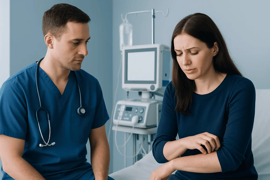 Symptoms and how it may feel — fibreglass rash