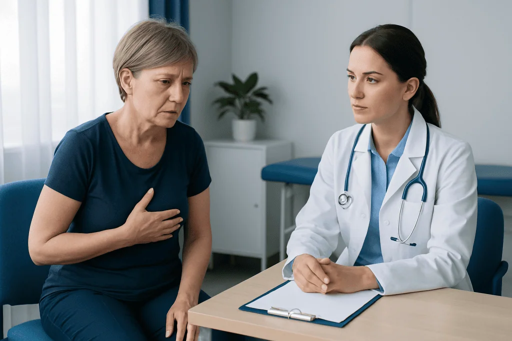 Symptoms and how the diagnosis is confirmed — breast carcinoma stage 3