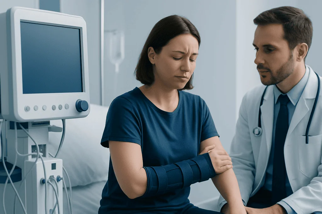 Symptoms and how the pain may feel — forearm splints