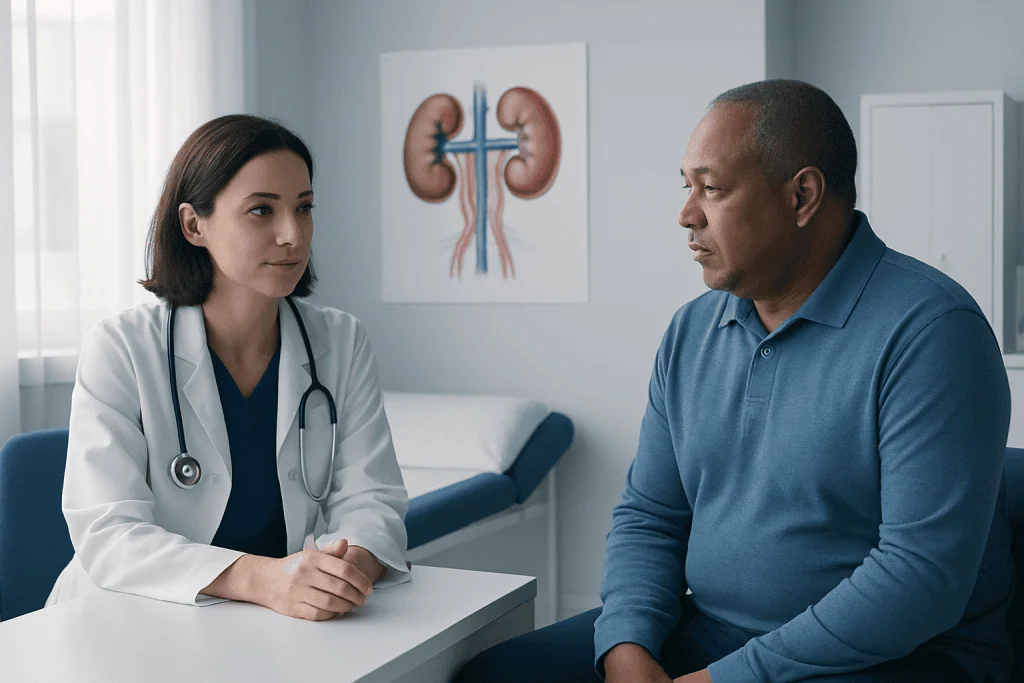 Symptoms and possible complications — diabetic kidney disease