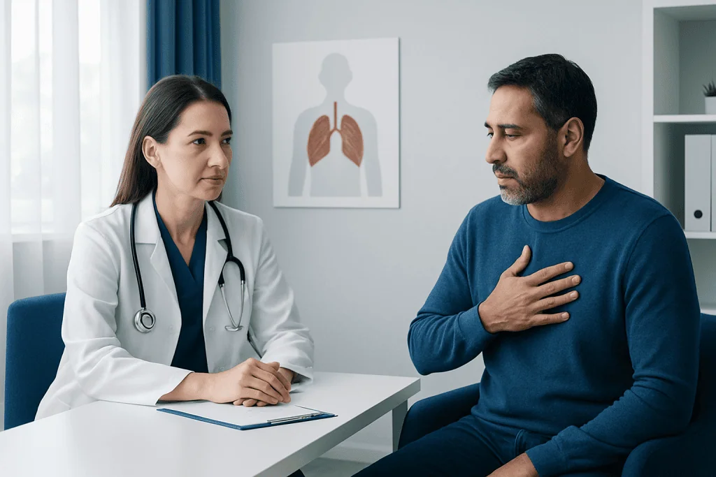 Symptoms and possible effects on the lungs — lipoid pneumonia
