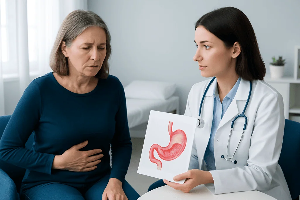 Symptoms and what the condition does not explain — gastric intestinal metaplasia
