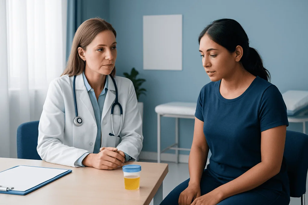 Symptoms that make a UTI more likely — color of urine in uti