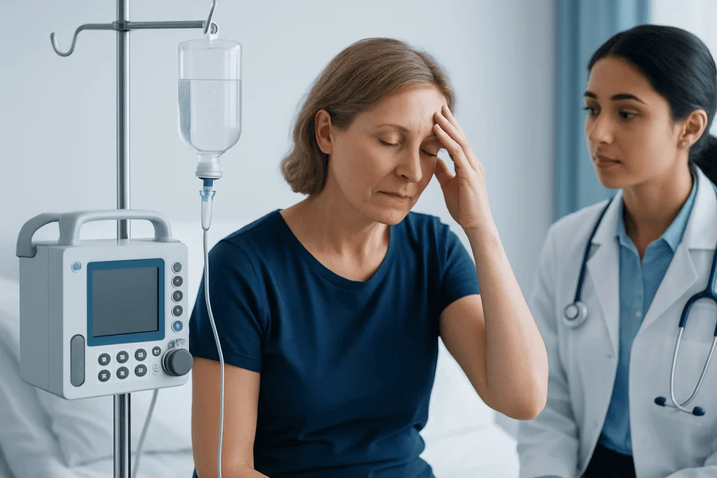 Symptoms that may suggest dehydration — diarrhea light headed