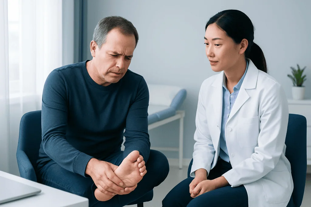 Symptoms That Suggest Gout or Another Foot Problem — crooked toe gout