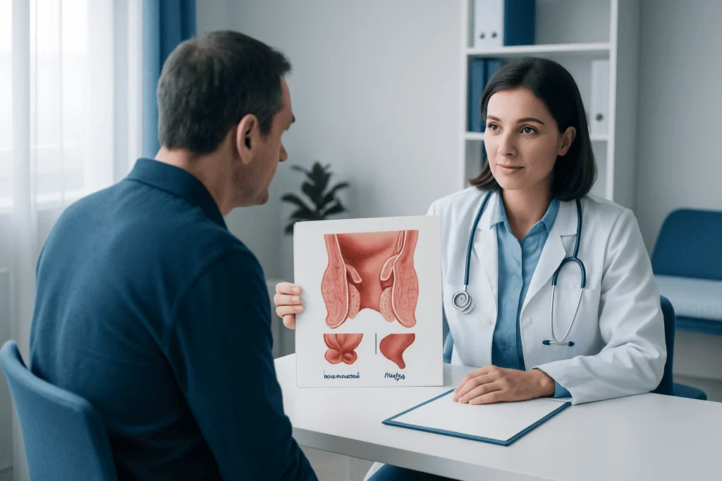 Symptoms: What May Overlap and What May Be Different — what's the difference between hemorrhoid and polyp