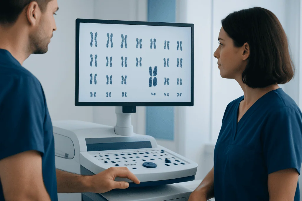 The chromosome patterns people may mean — trisomy 23
