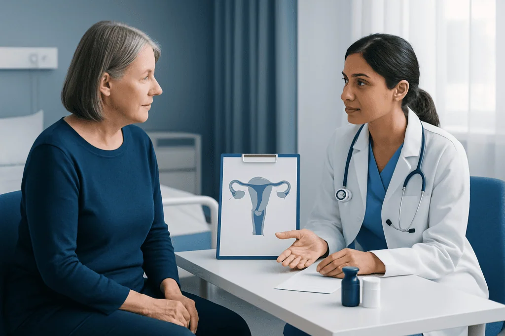 Treatment steps: surgery, radiation and medicines — treatment for endometrial cancer