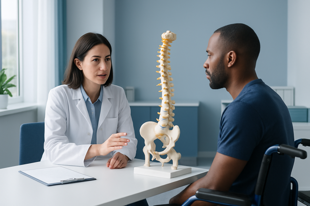 What are the symptoms of a C5 vertebrae injury? — signs of recovery from spinal cord injury
