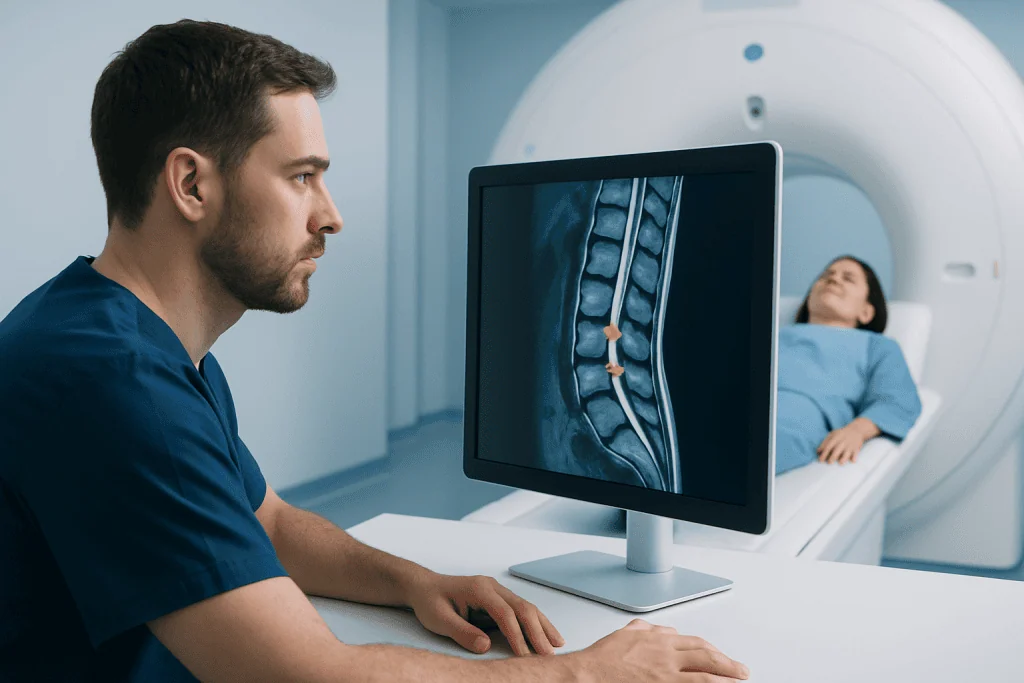 What does cancer look like on the MRI spine? — cancer spots on spine mri