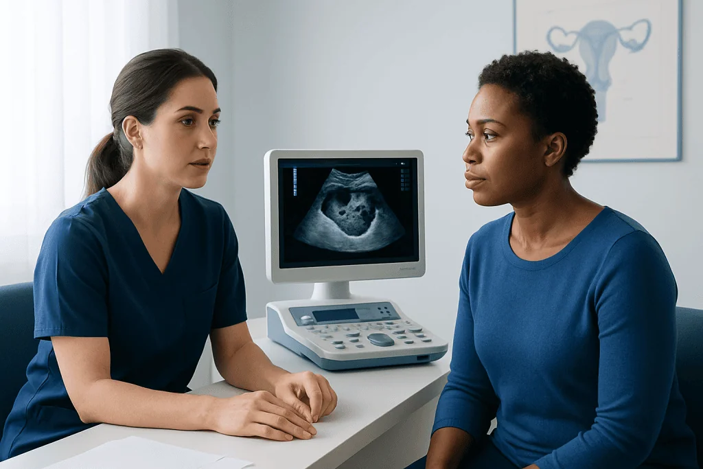 Signs of Endometrial Cancer on Ultrasound: Preparation, Procedure and Results 3 What does cancer look like on uterine ultrasound? — signs of endometrial cancer on ultrasound