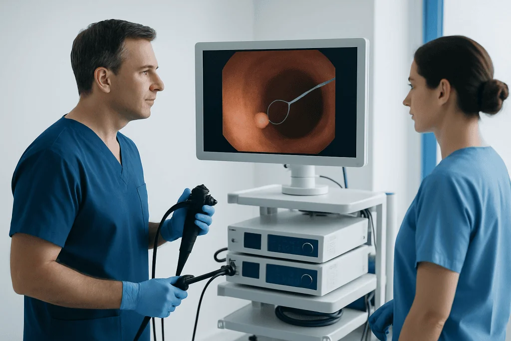What does it mean when a polyp is removed with a cold snare? — cold snare polyp removal