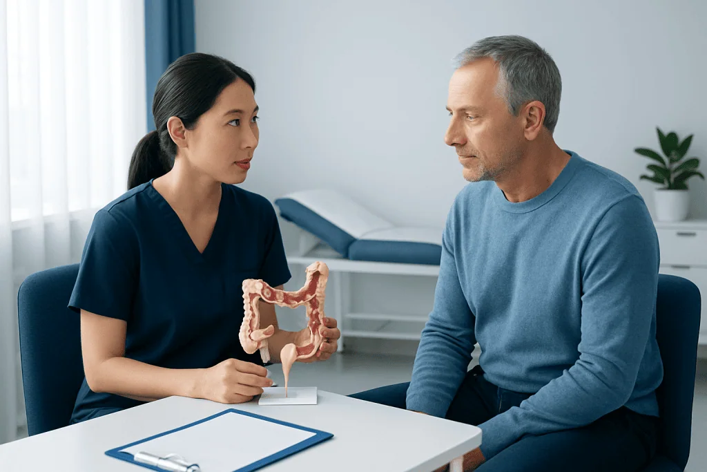 What happens during a colon operation? — colon operation