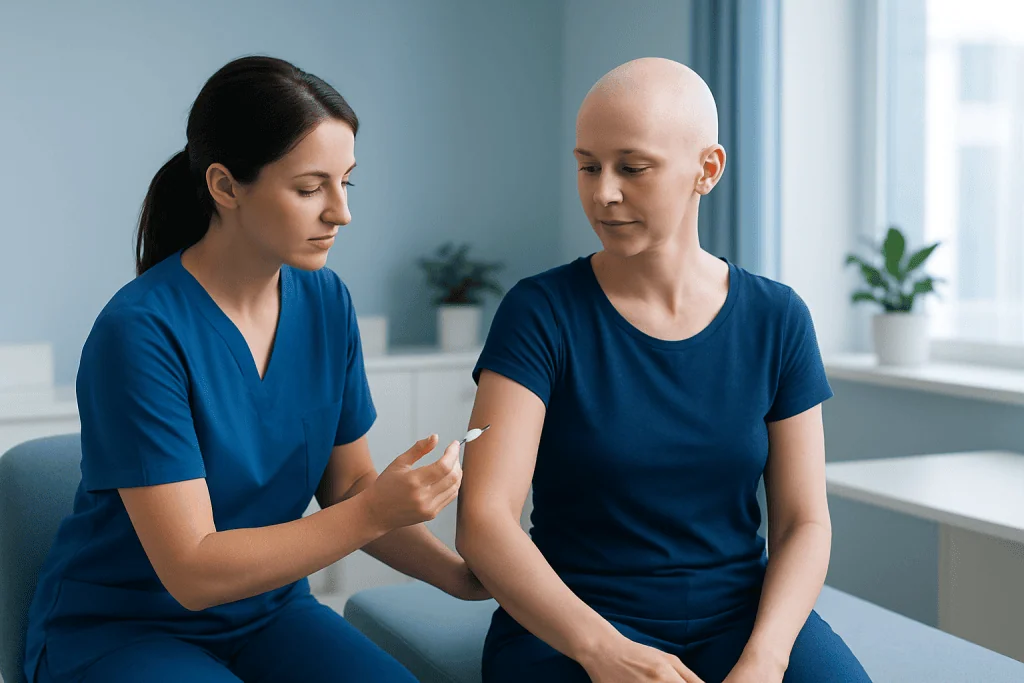 What happens during a pegfilgrastim injection? — pegfilgrastim injection