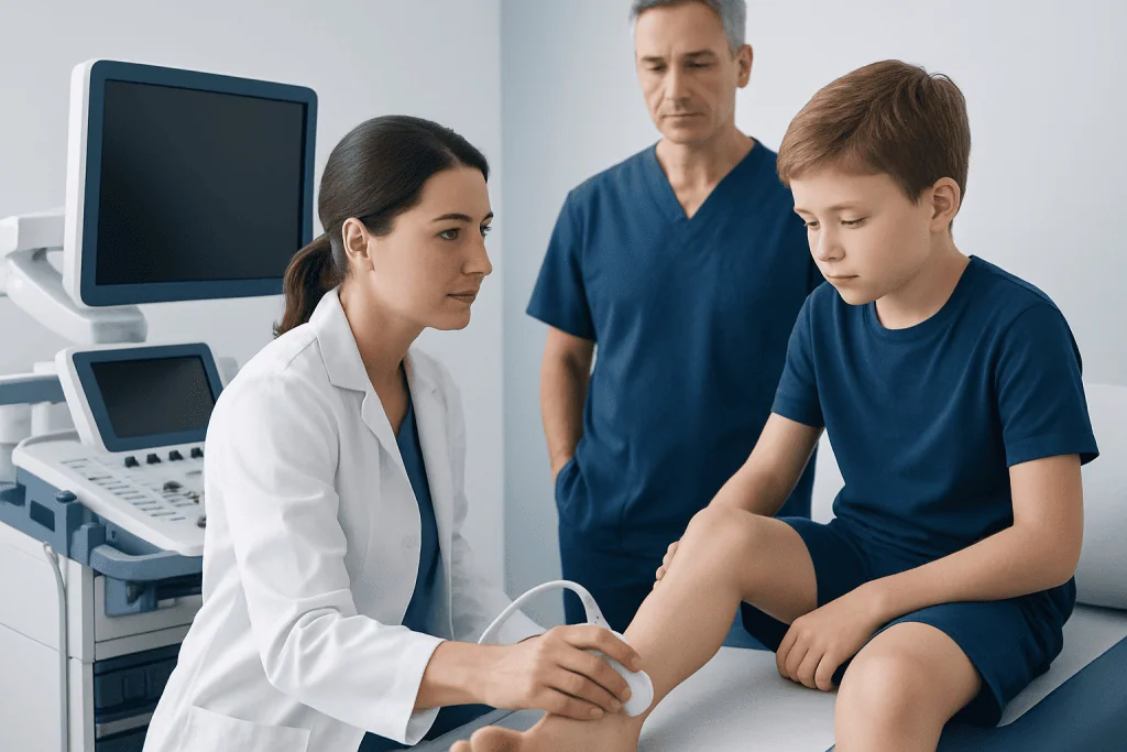 What happens in an ankle sprain and how clinicians assess it — child ankle sprain recovery time