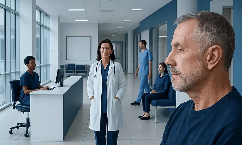 Antitragus: A Complete Medical Overview 18 Medical consultation in a modern hospital with doctors and patients.