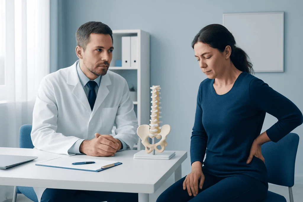 What symptoms can be related to the sacral canal? — sacral canal