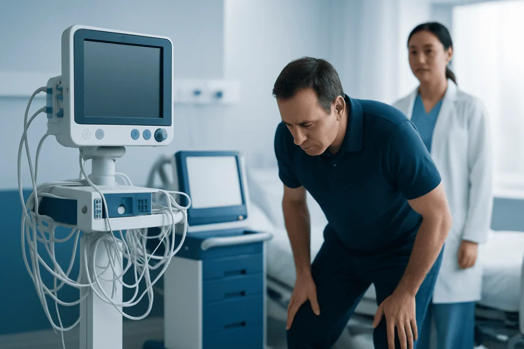 What the Symptom May Feel Like — out of breath when bending over