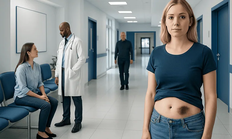 What tummy bruises usually mean — tummy bruises