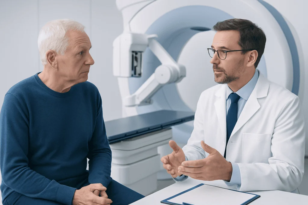 Which questions should patients ask at the treatment consultation? — talking with doctor about prostate cancer treatment
