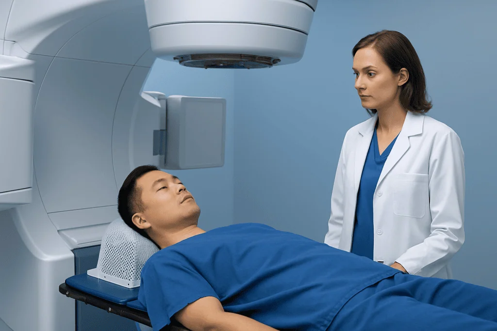 Who may be a candidate and how the plan is chosen — radiation therapy for nasopharyngeal cancer