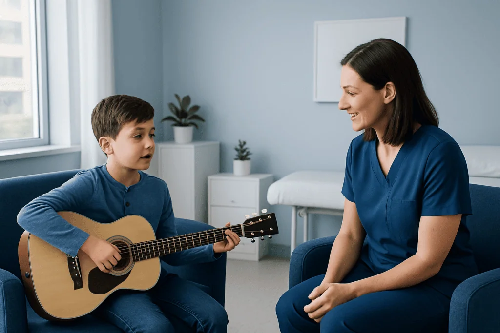 Children's Music Therapy: How It Works, Results and What to Expect 2 Who May Be a Candidate for Music Therapy? — children's music therapy