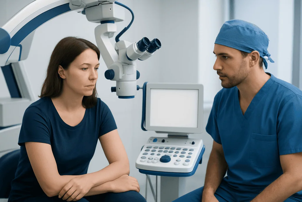 Medical consultation for brachial plexus injury with specialist and patient.