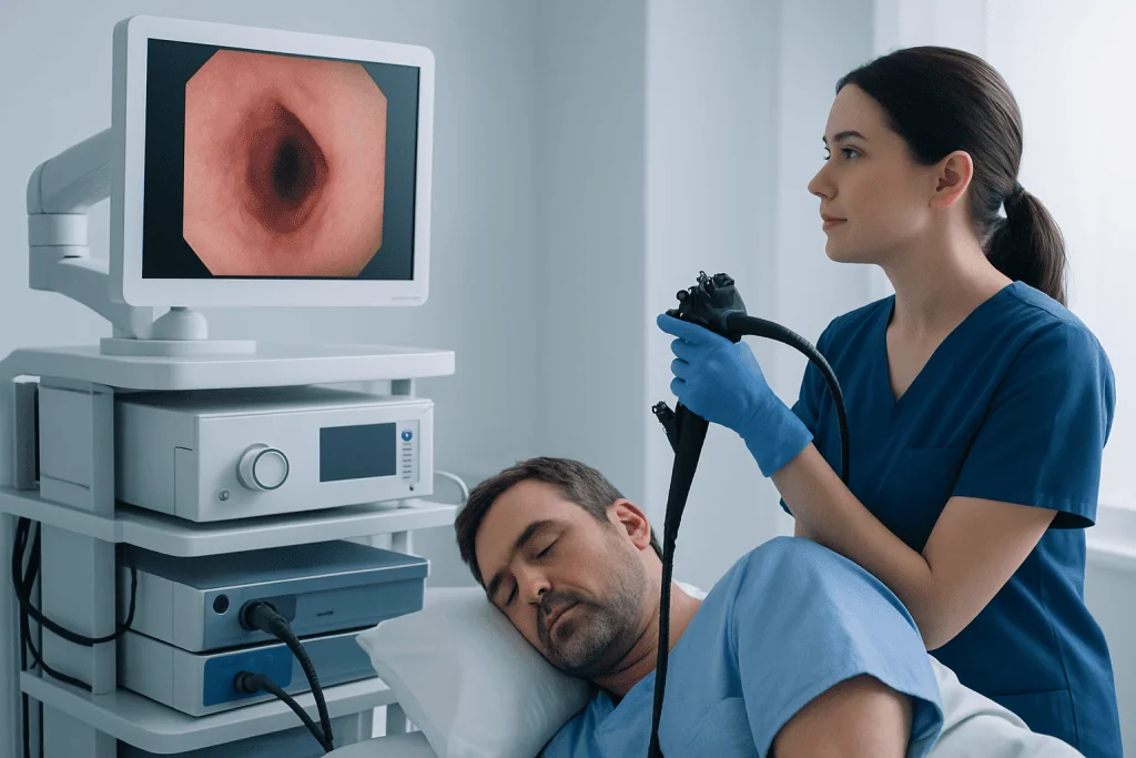 Endoscopy procedure for Barrett's Esophagus at Acibadem Hospitals Group.
