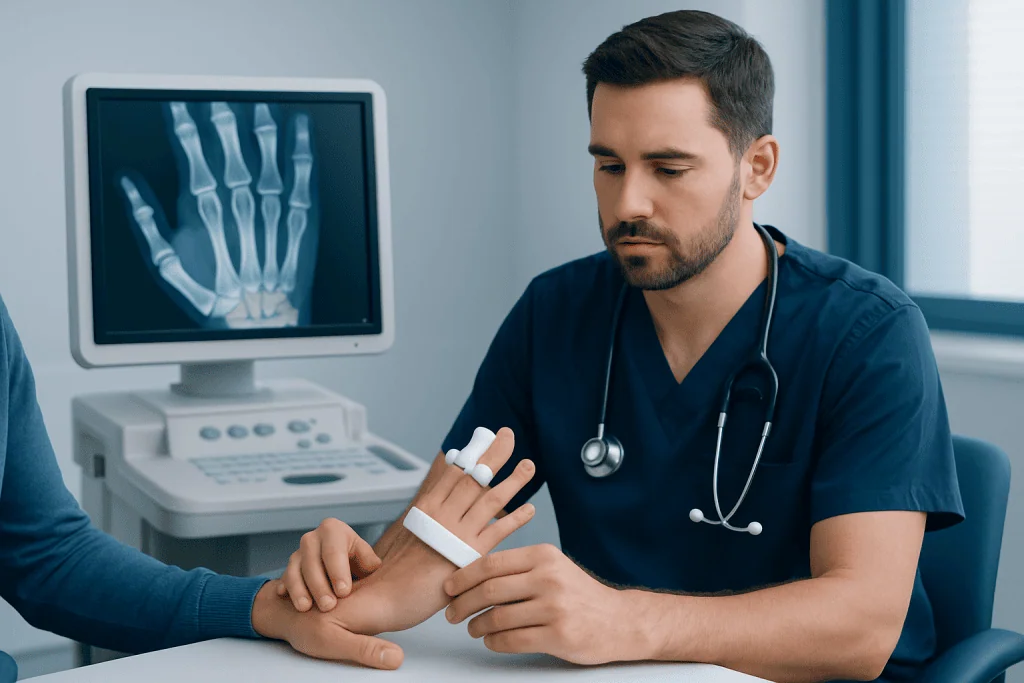 Who may need splinting, reduction or surgery? — fractured finger treatment