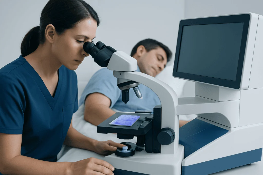 Why a Bone Marrow Biopsy May Be Recommended — bone marrow biopsy slides
