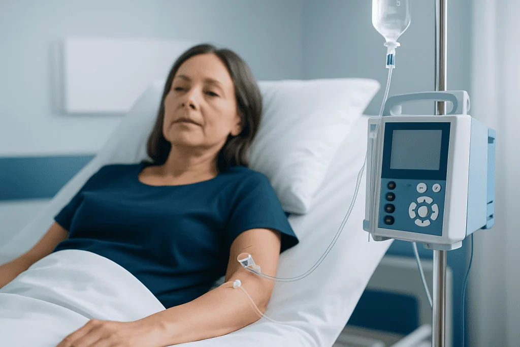 Why a peripheral IV may be used — peripheral iv