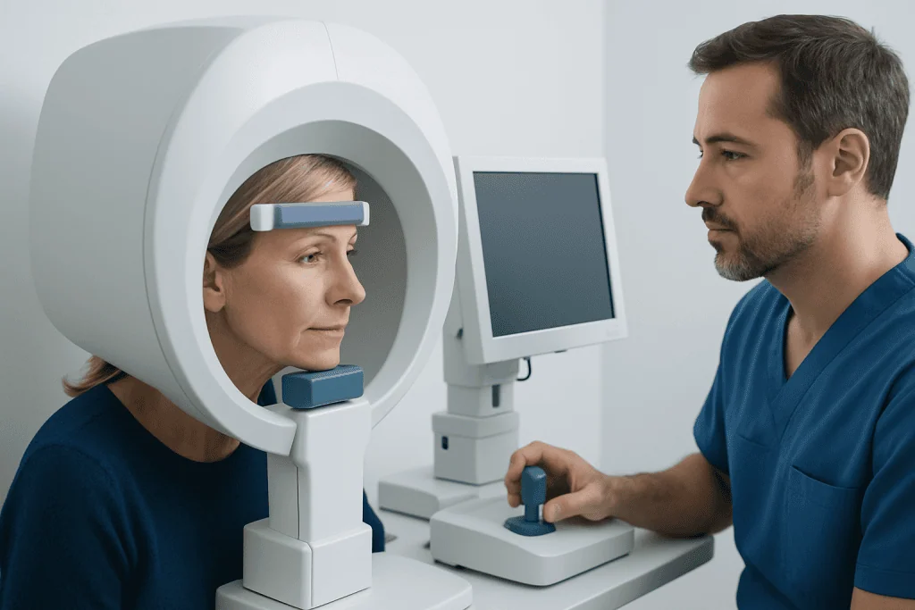 Why an eye specialist may recommend this test — visual field testing