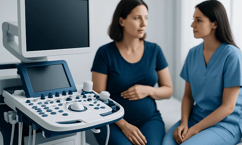 Can You Breastfeed After a Breast Reduction? Here Is What the Evidence Says 7 Medical consultation with ultrasound equipment at Acibadem Hospital.