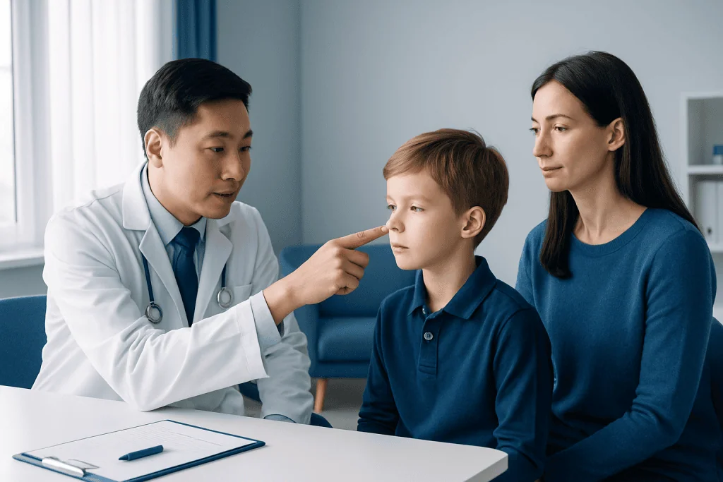 Why Does a Transverse Nasal Crease Develop? — transverse nasal crease