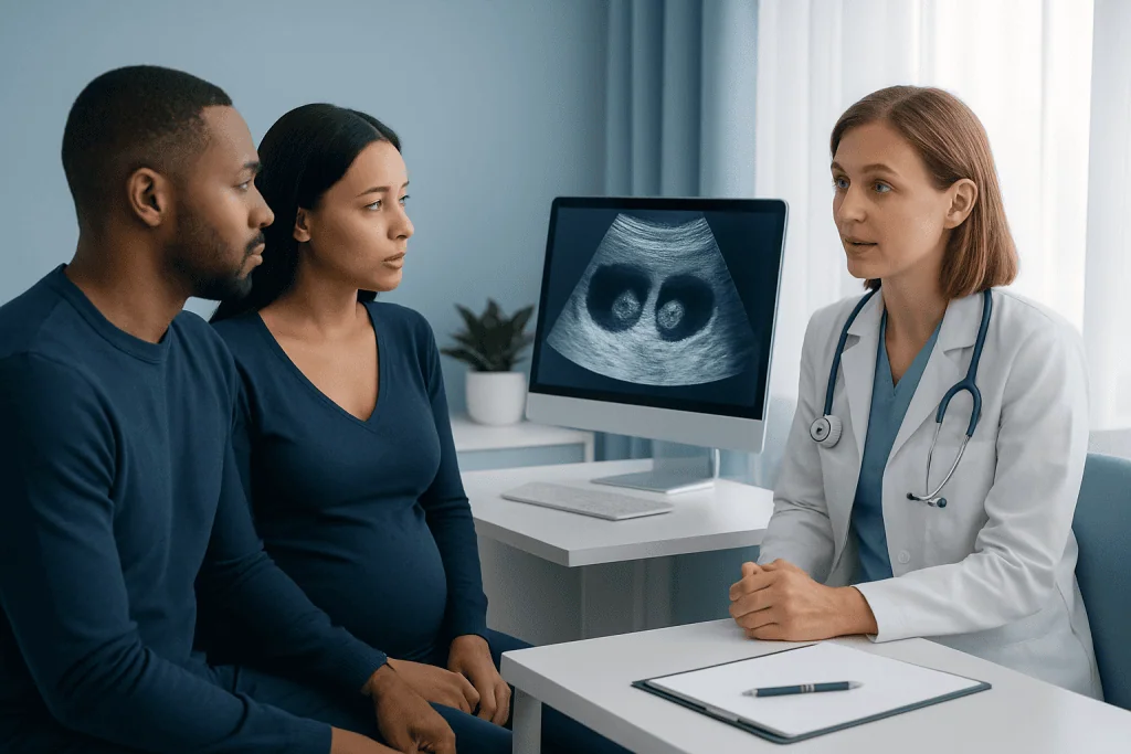 Why the Scan May Be Inconclusive — 6 weeks pregnant ultrasound with twins