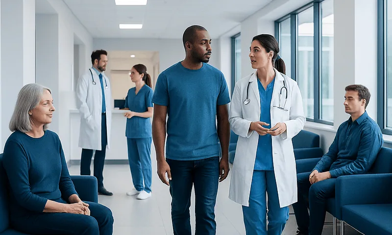 Zocor Side Effects: What It Treats, How It Works, and What to Watch For 9 Healthcare professionals and patients in a hospital waiting area.