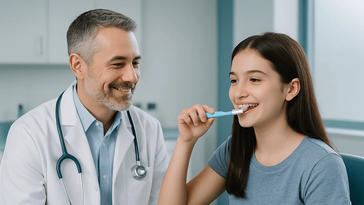 Brushing with Braces: Technique and Electric Toothbrushes